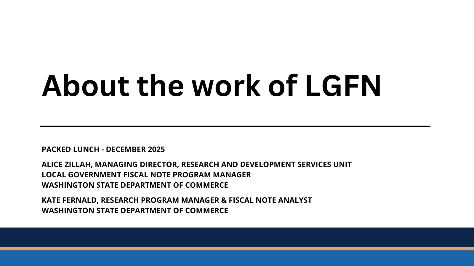 Packed Lunch - December 2025 - LGFN